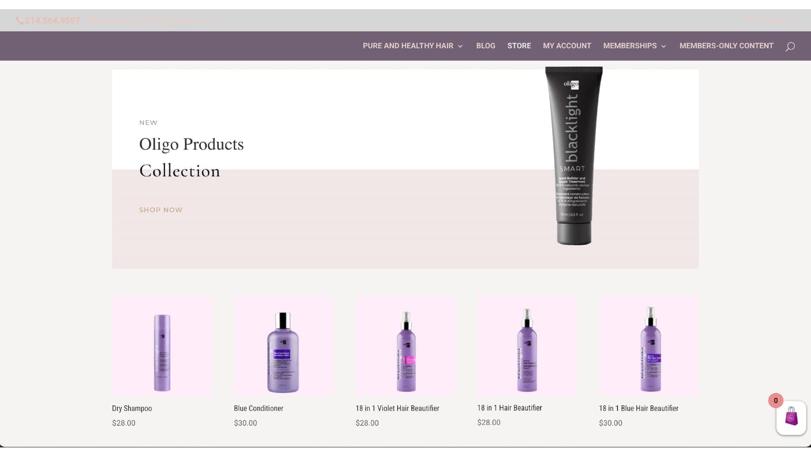 Pure and Healthy Hair — screen