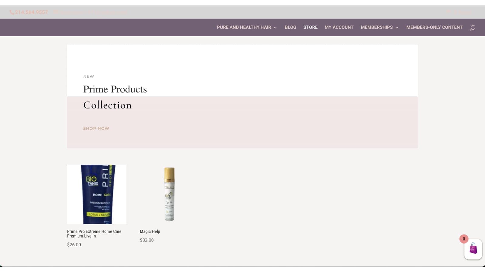 Pure and Healthy Hair — screen