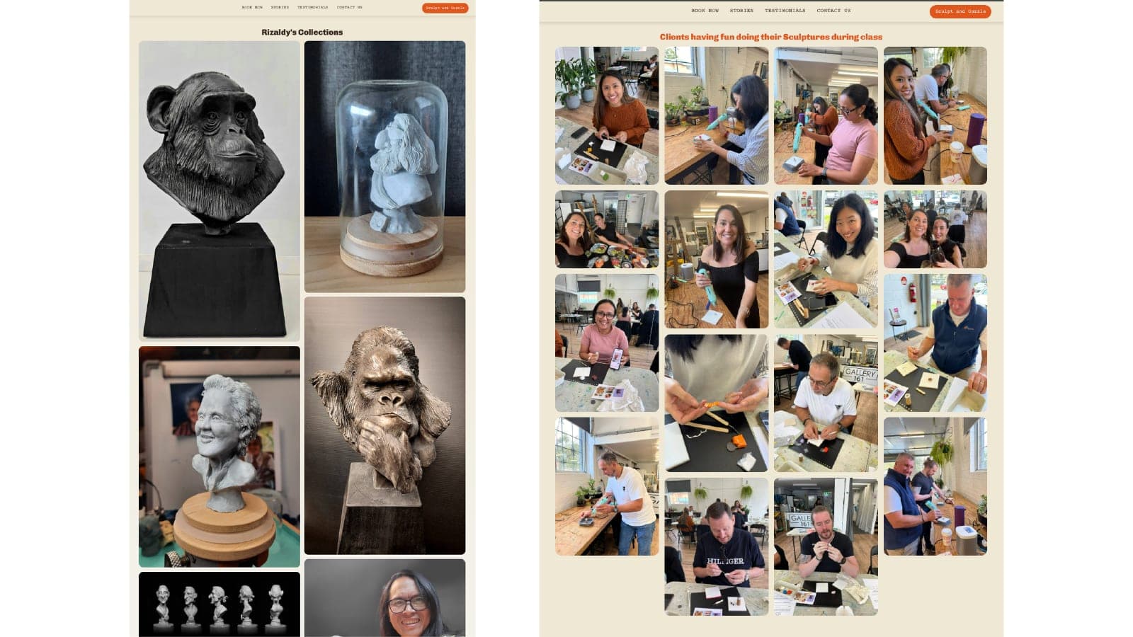 Rizaldy Art website — booking