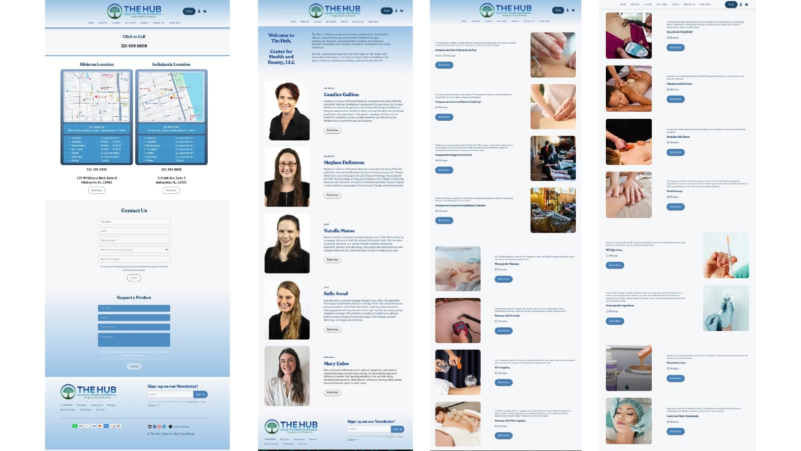 The Hub website — screen